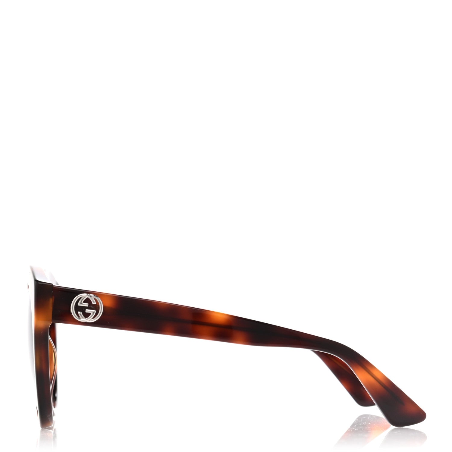 Gucci Round GG Sunglasses GG0028S Tortoise 3 of 7