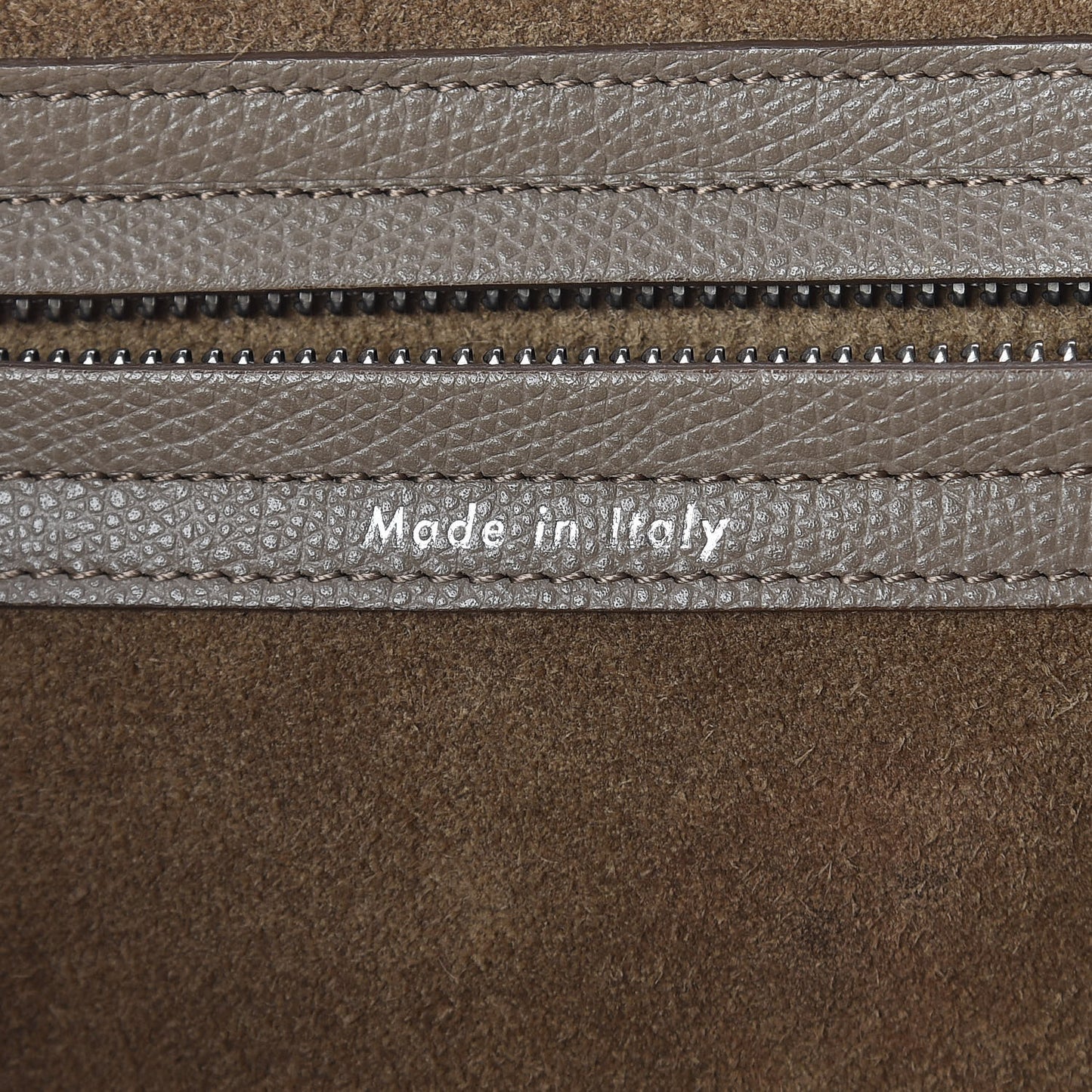 Grained Calfskin Medium Phantom Luggage Taupe