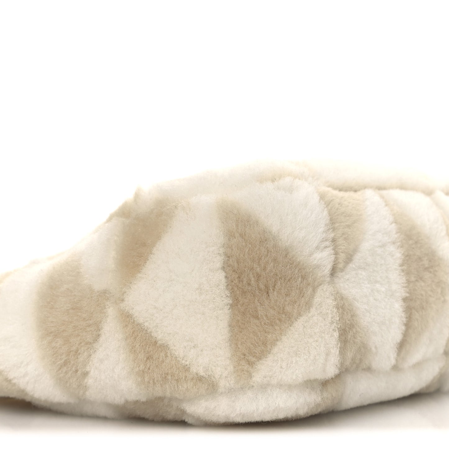 Montone Shearling Nappa Mini Re-Edition Shoulder Bag Ecru White