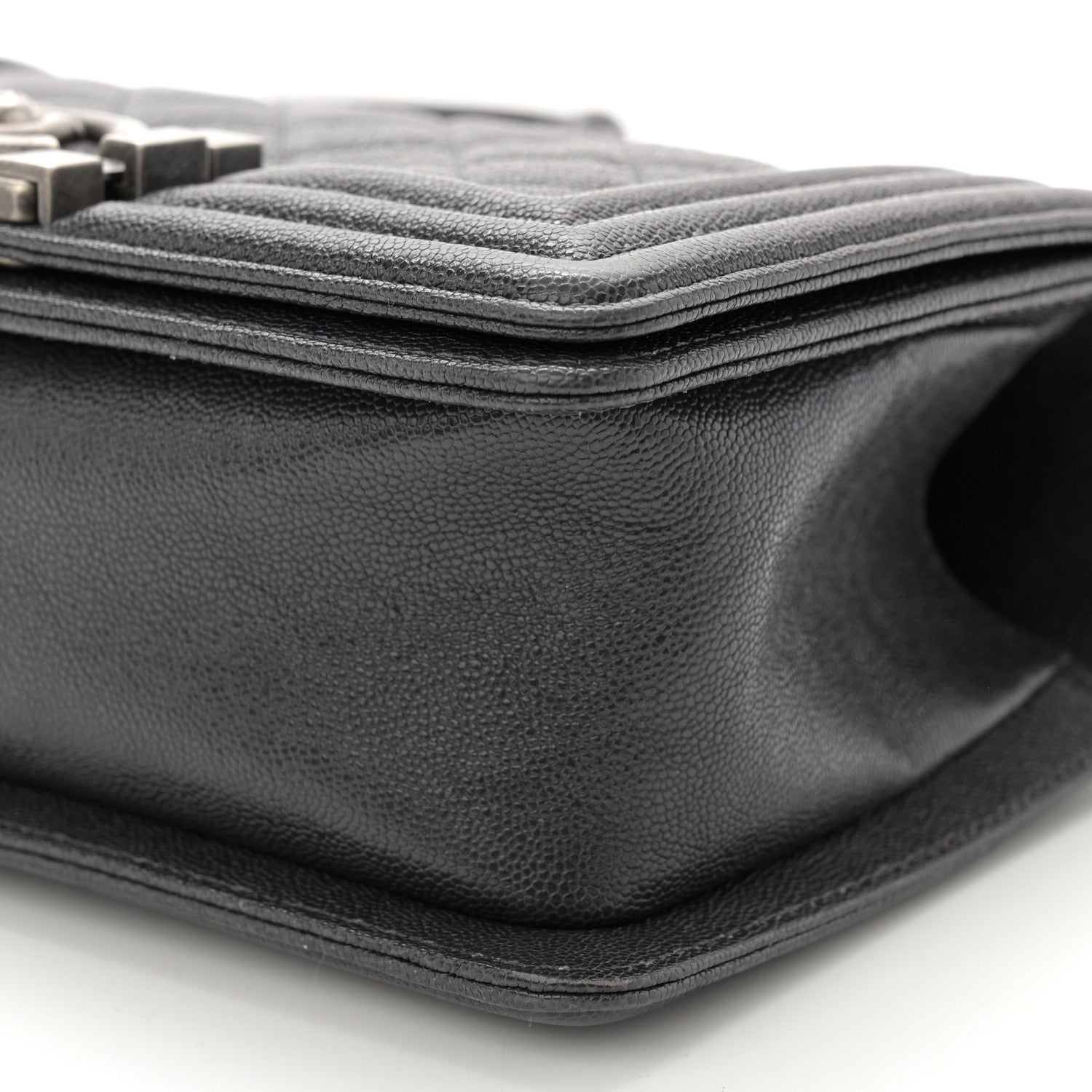 Chanel Caviar Quilted Small Boy Flap Grey 10 of 10