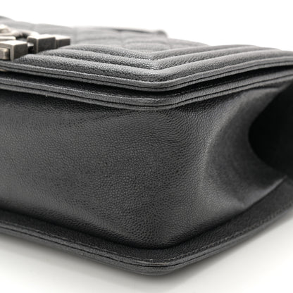 Chanel Caviar Quilted Small Boy Flap Grey 10 of 10