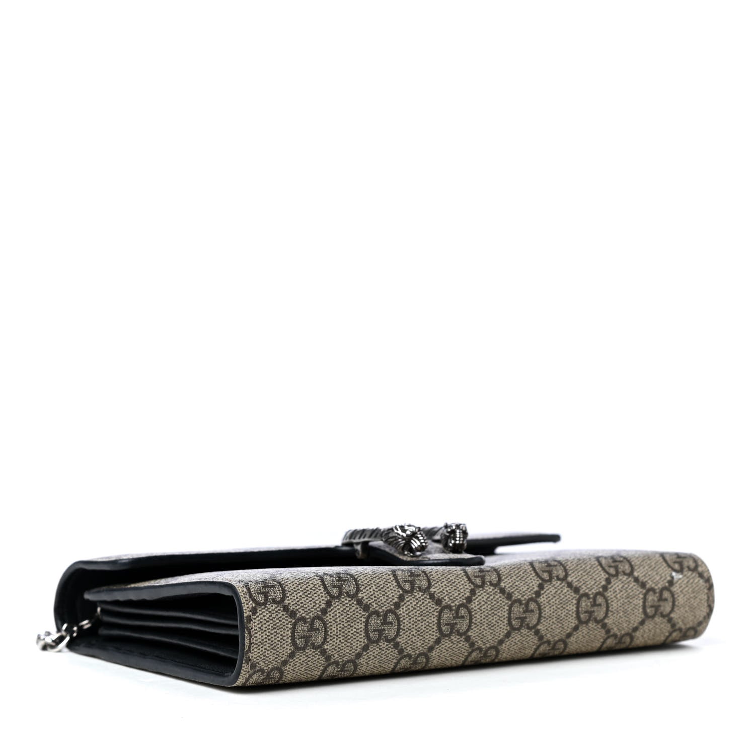 Gucci GG Supreme Monogram Mini Dionysus Chain Wallet Beige Black 3 of 5