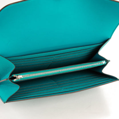 Hermes Epsom Constance Long Wallet Bleu Paon 5 of 7