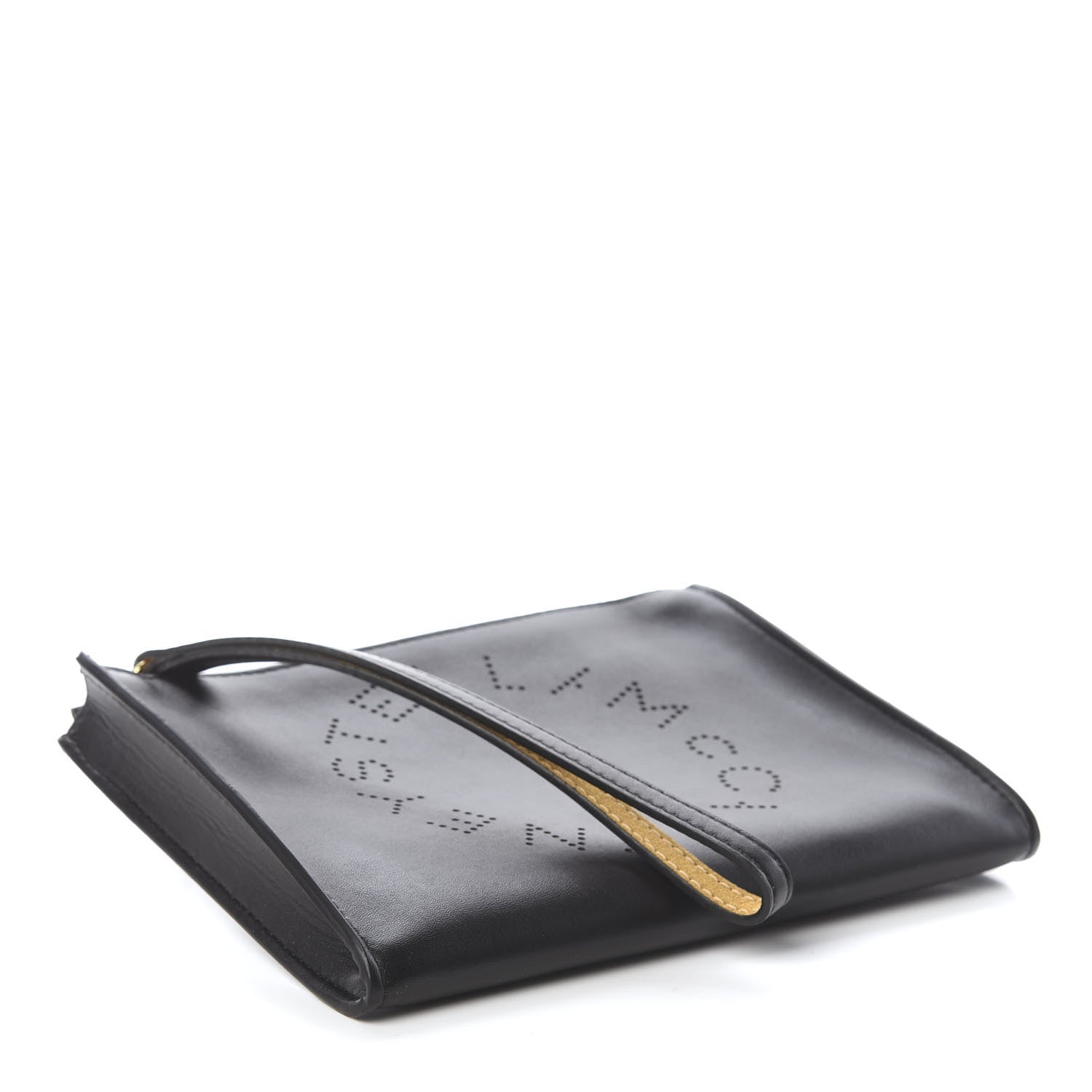 Stella McCartney Alter Nappa Perforated Logo Pouch Black 3 of 6