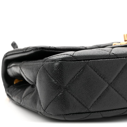 Chanel Caviar Quilted Small Funky Match Flap Black 9 of 10