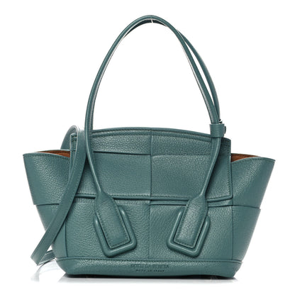 Bottega Veneta Grained Calfskin Maxi Intrecciato Mini Arco Blue 1 of 11