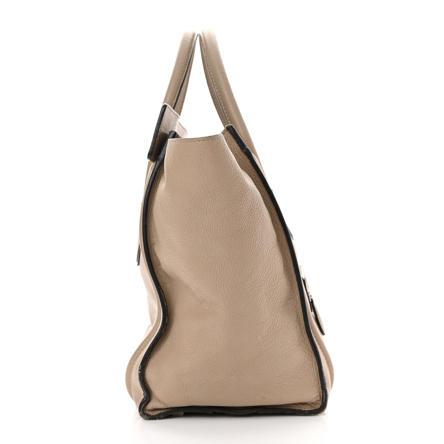 Drummed Calfskin Mini Luggage Dune