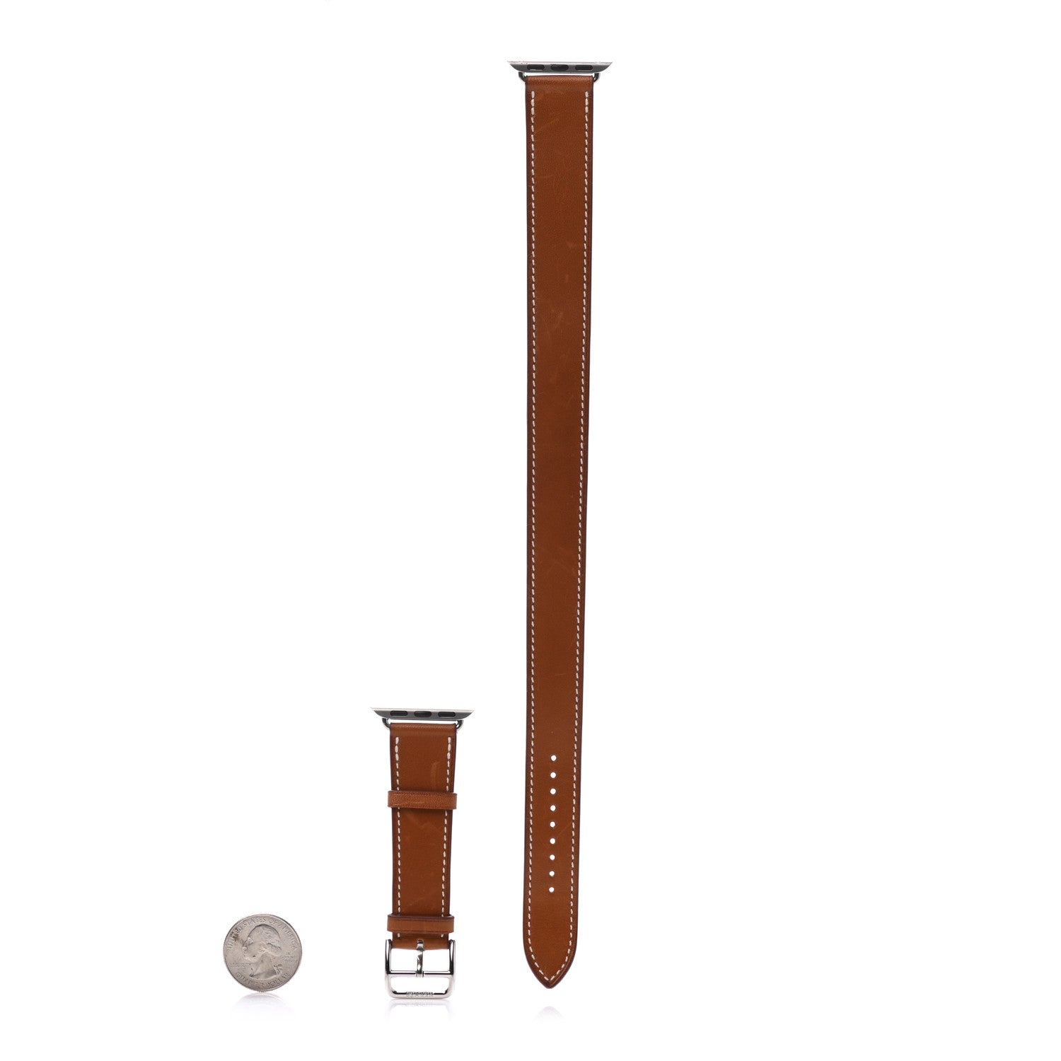 Hermes Barenia 40mm Apple Watch Double Tour Band Fauve 2 of 4