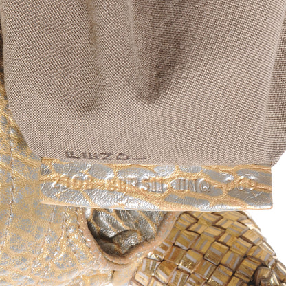 Fendi Nappa Nuvolata Bimetal Spy Oro Argento 9 of 9