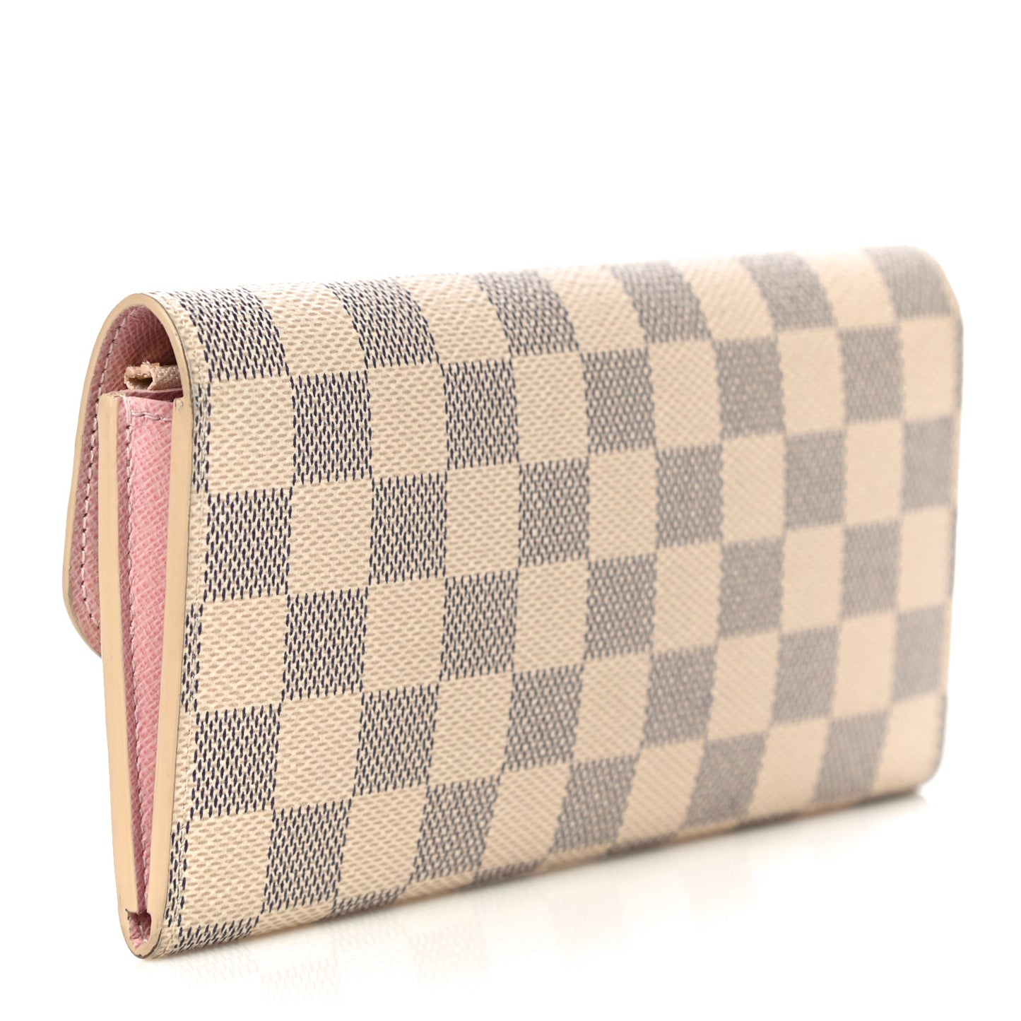 Damier Azur Emilie Wallet Rose Ballerine