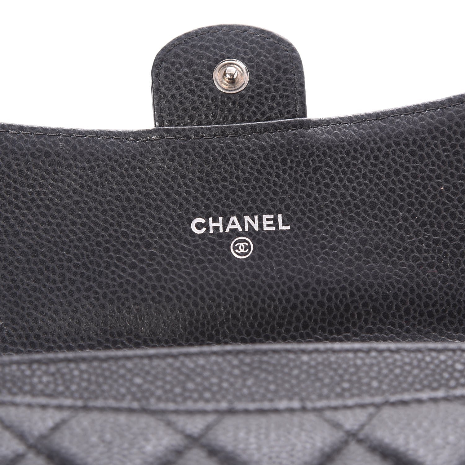 Chanel Caviar Quilted Small Flap Wallet Black 6 of 8