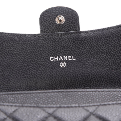 Chanel Caviar Quilted Small Flap Wallet Black 6 of 8