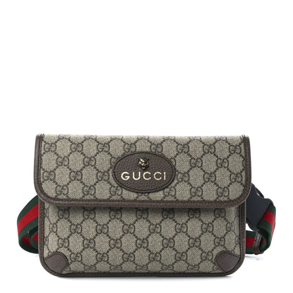 Gucci GG Supreme Monogram Neo Vintage Web Belt Bag Brown 1 of 12