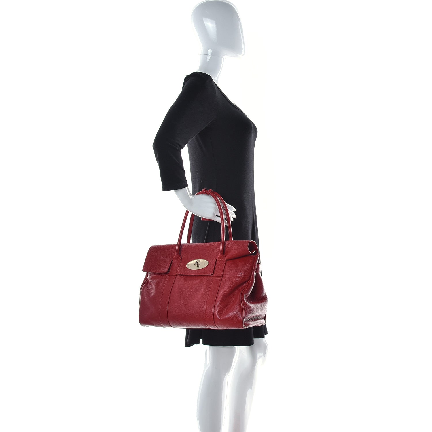 Mulberry Glossy Goat Bayswater Poppy Red 2 of 11