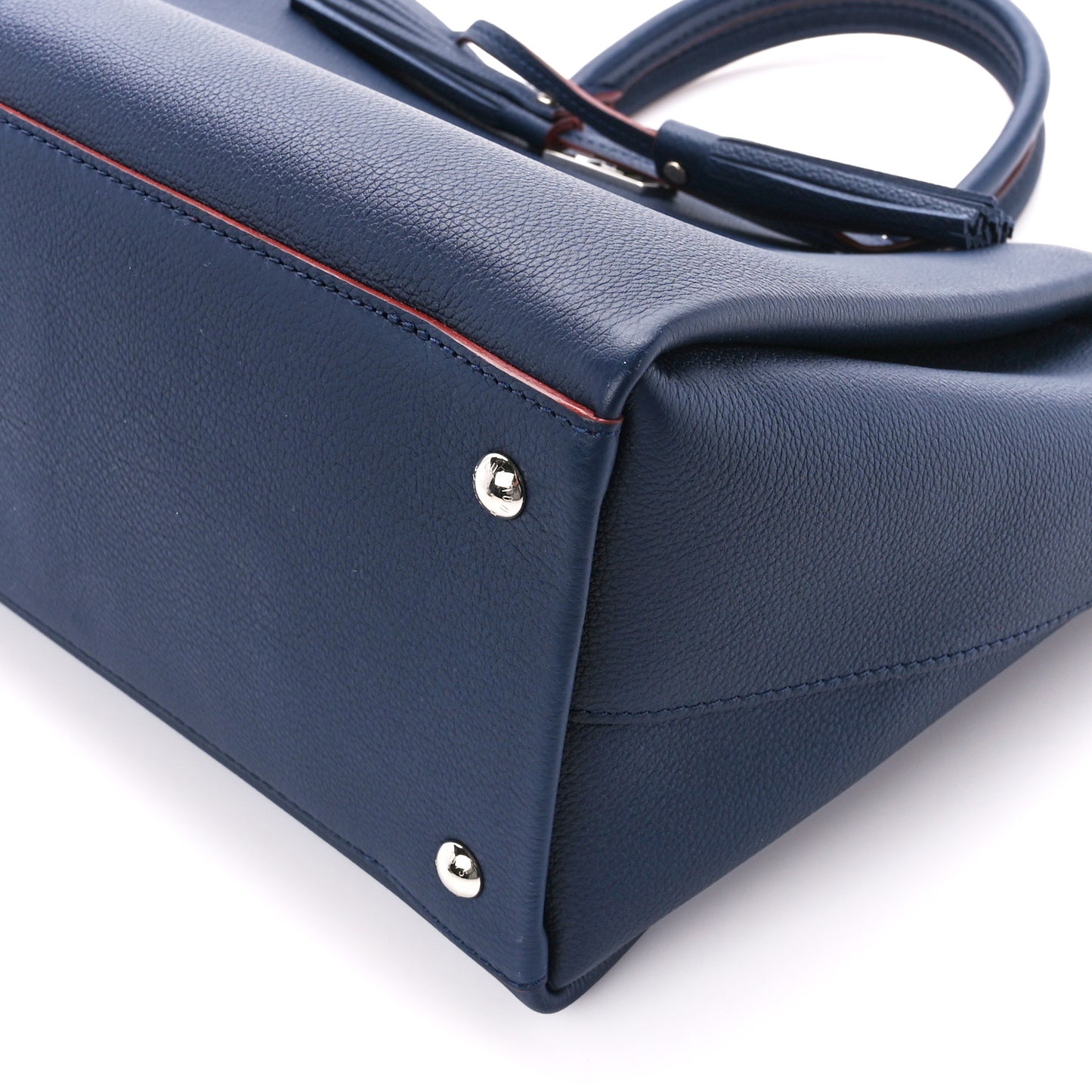 Calfskin Lockmeto Marine Rouge