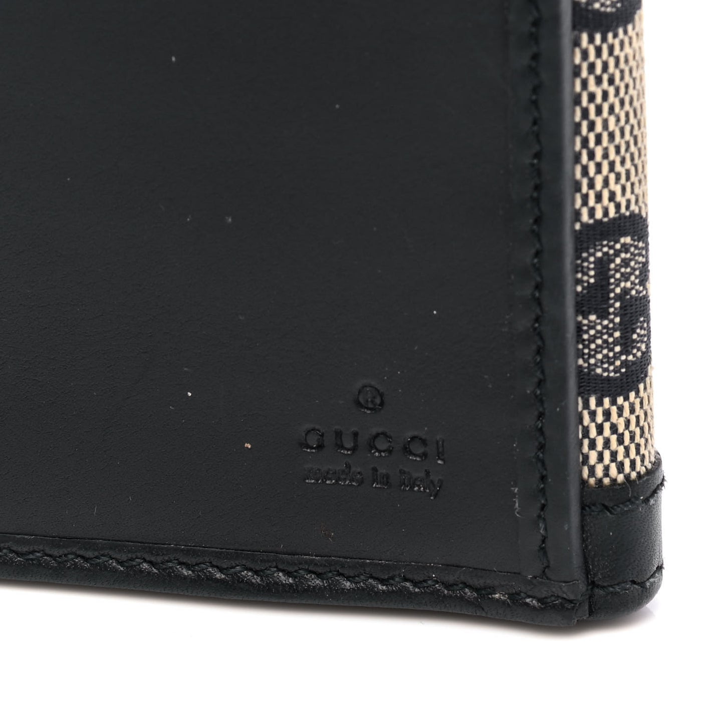 Monogram Vintage Web Continental Wallet Navy Blue