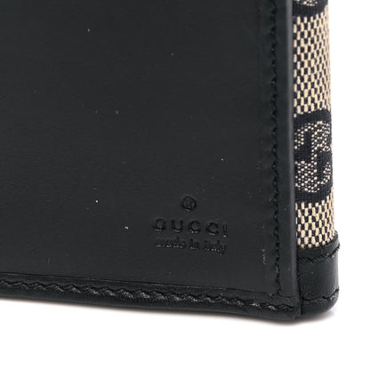 Gucci Monogram Vintage Web Continental Wallet Navy Blue 4 of 5