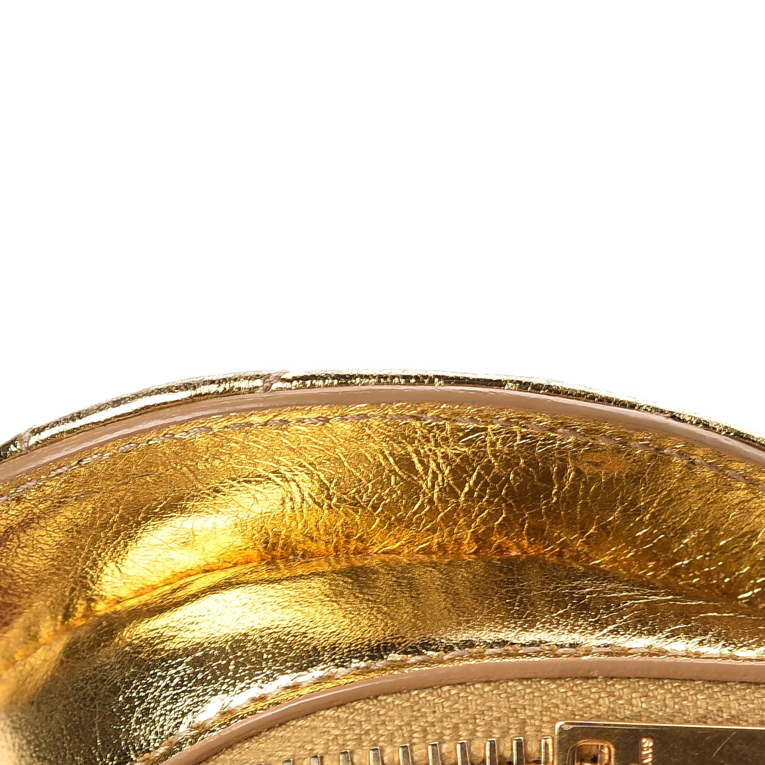 Saint Laurent Metallic Calfskin Matelasse Chevron Monogram Small Love Heart Chain Bag Gold 11 of 14