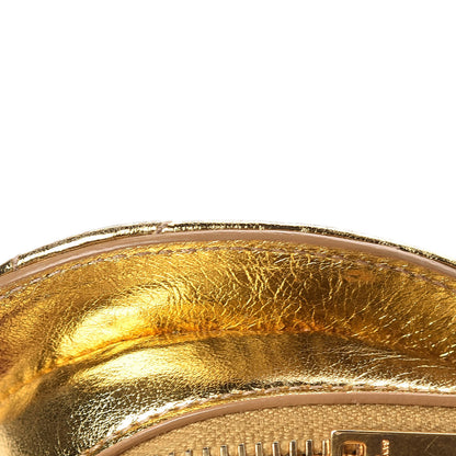 Saint Laurent Metallic Calfskin Matelasse Chevron Monogram Small Love Heart Chain Bag Gold 11 of 14