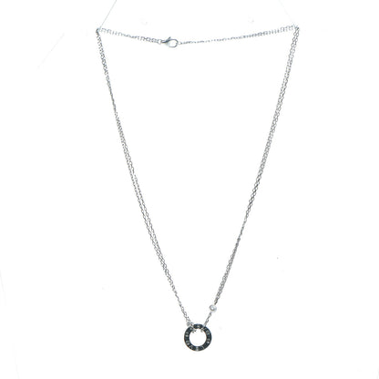 Cartier 18K White Gold 2 Diamond LOVE Necklace 4 of 7