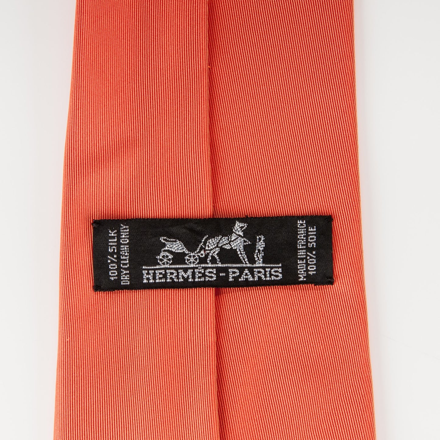 Woven Silk Mens Neck Tie Orange