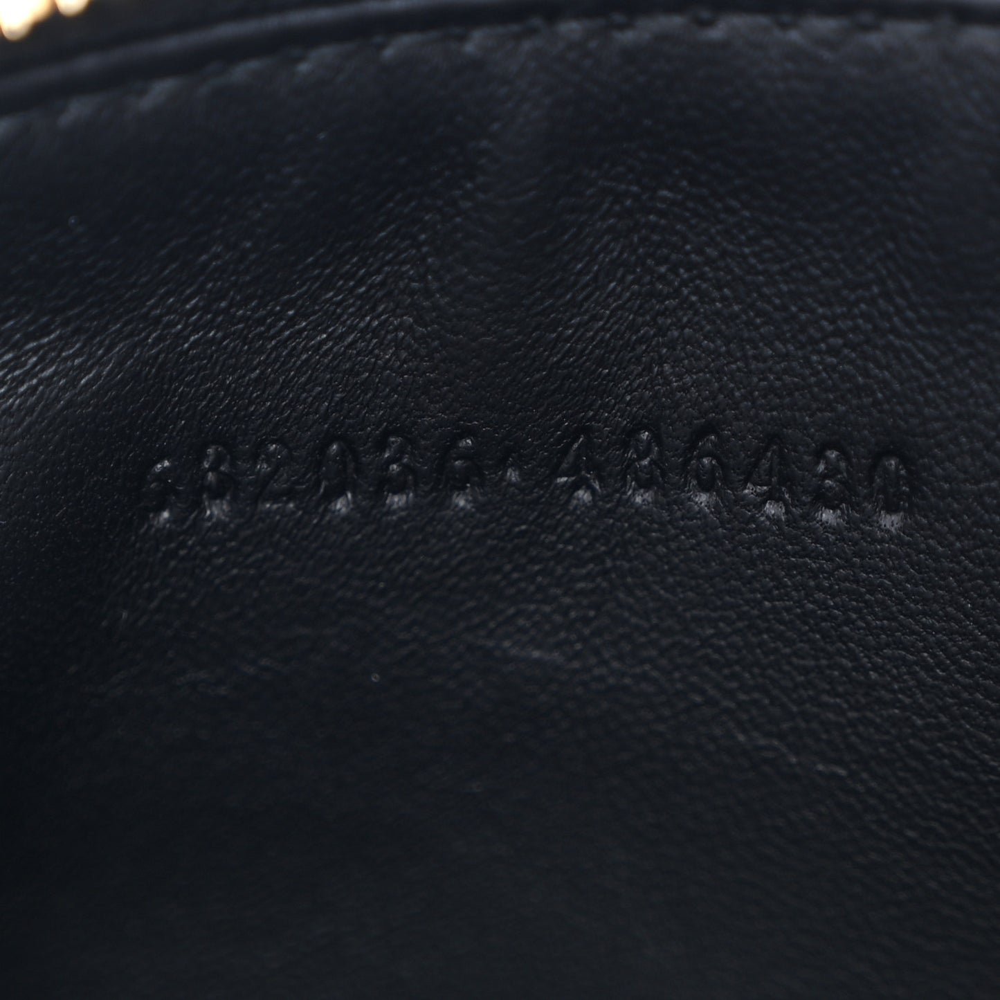 Calfskin Crocodile Embossed Skull Zip Wallet Card Holder Black