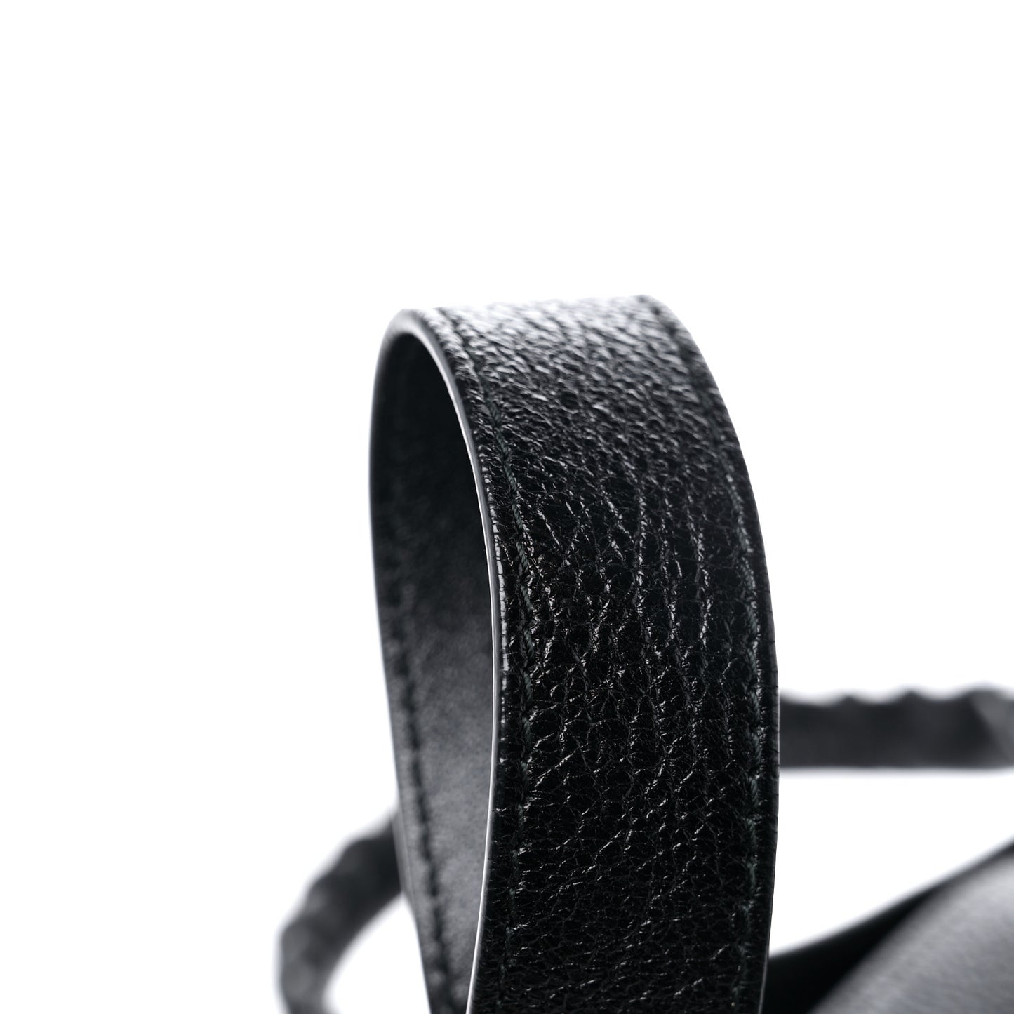Chevre Gold Metallic Edge Hardware Mini City Black