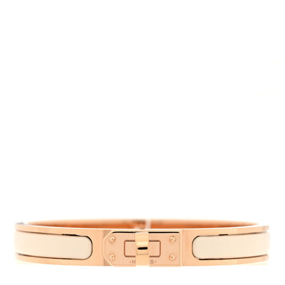 Hermes Enamel Mini Clic Kelly Bracelet PM Creme 1 of 5