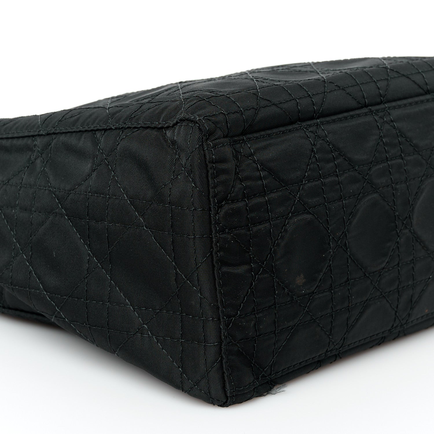 Christian Dior Nylon Cannage Large Lady Dior Black 9 of 10