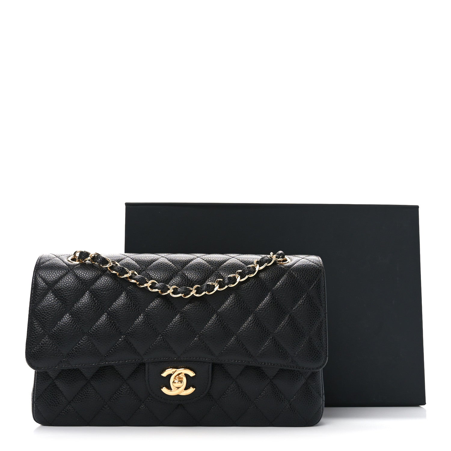 Chanel Caviar Quilted Medium Double Flap Black 11 of 11