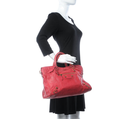 Balenciaga Agneau Giant 12 Rose Gold Hardware City Rose Thulian 3 of 27