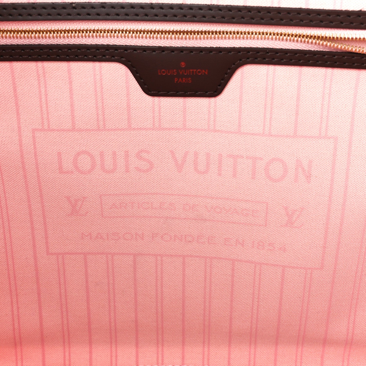 Louis Vuitton Damier Ebene Neo Neverfull MM Rose Ballerine 7 of 13