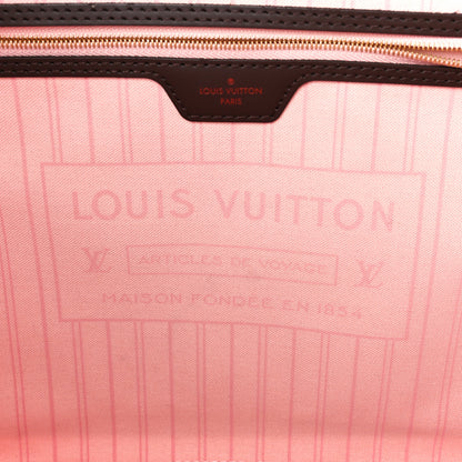 Louis Vuitton Damier Ebene Neo Neverfull MM Rose Ballerine 7 of 13