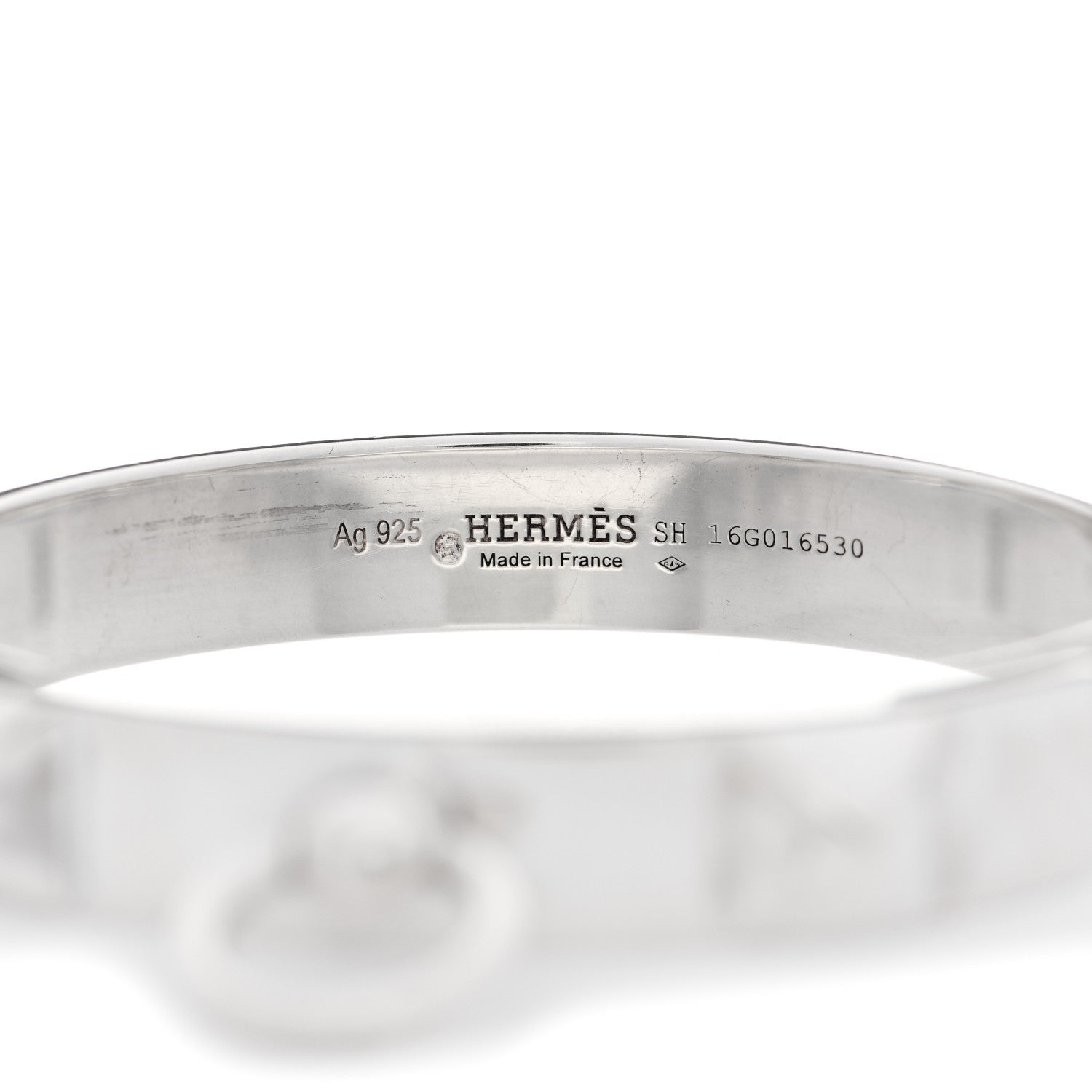 Hermes Sterling Silver PM Collier De Chien Bracelet SH 3 of 7