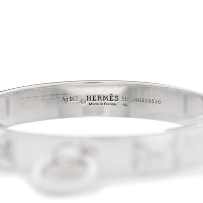 Hermes Sterling Silver PM Collier De Chien Bracelet SH 3 of 7