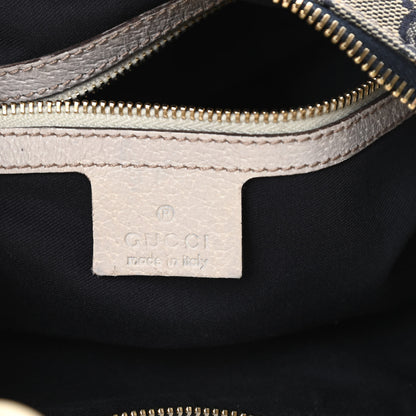 Gucci Monogram Medium Horsebit Chain Hobo Navy 6 of 11