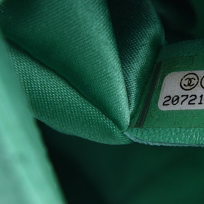 Chanel Elaphe Snakeskin Medium Easy Carry Flap Green 7 of 12