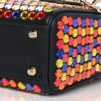 Christian Dior Sequin Calfskin Mini Lady Dior Black Multicolor 6 of 10