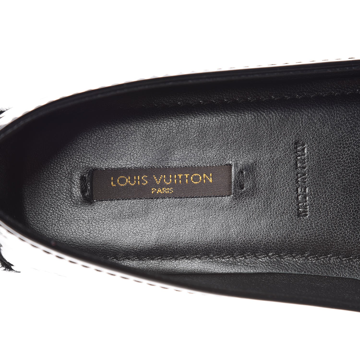 Louis Vuitton Patent Calfskin Oxford Ballerina Flats 39 Black 7 of 10