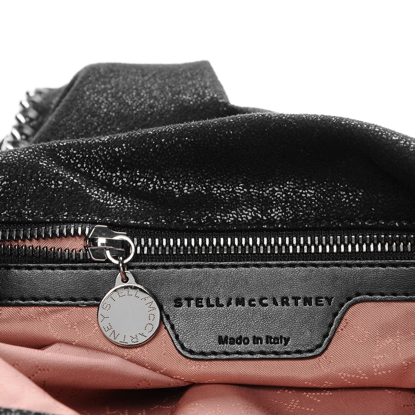 Shaggy Deer Small Falabella Fold Over Tote Black