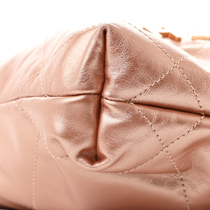 Chanel Metallic Calfskin Quilted Mini Chanel 22 Copper 9 of 10