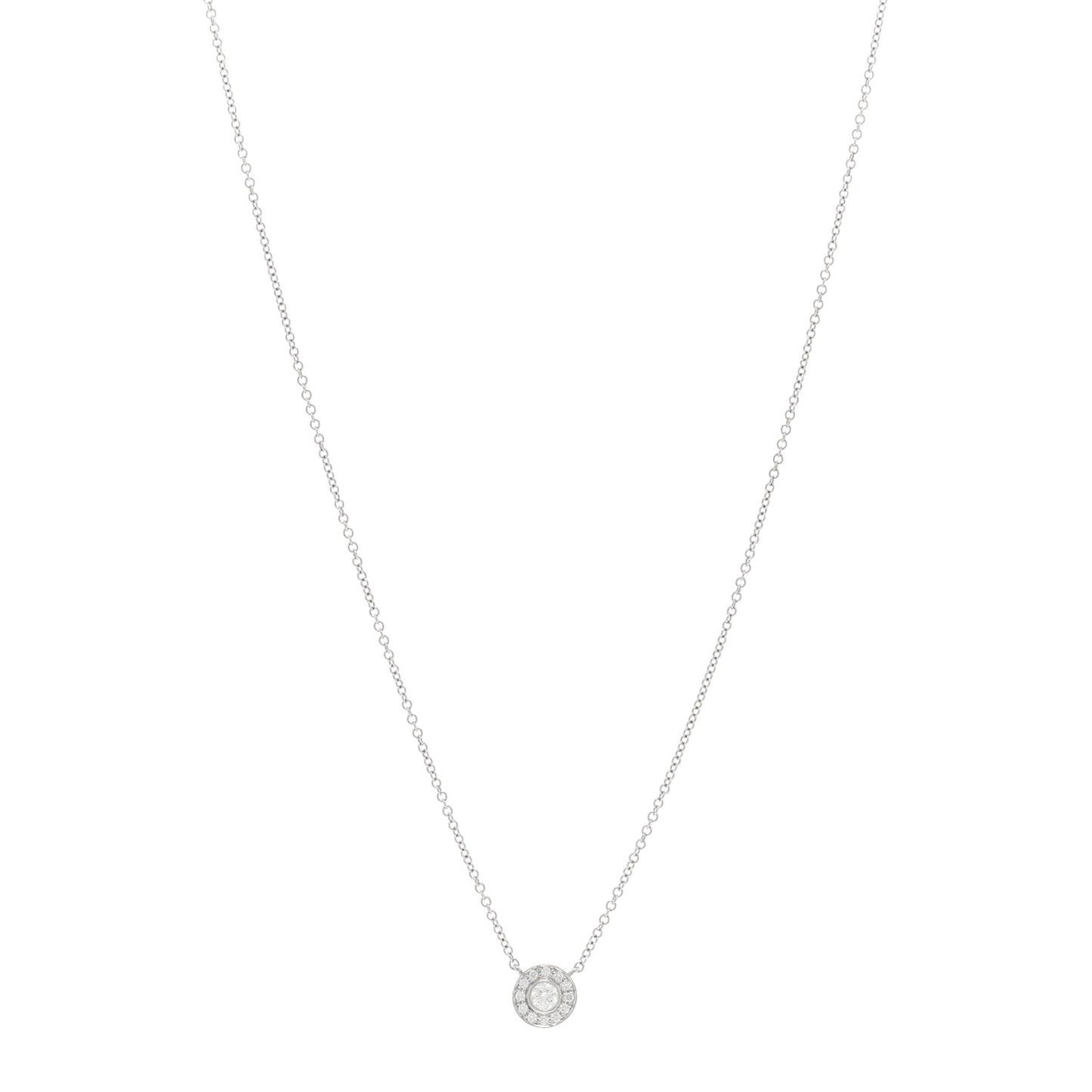 Platinum Diamond Soleste Pendant Necklace
