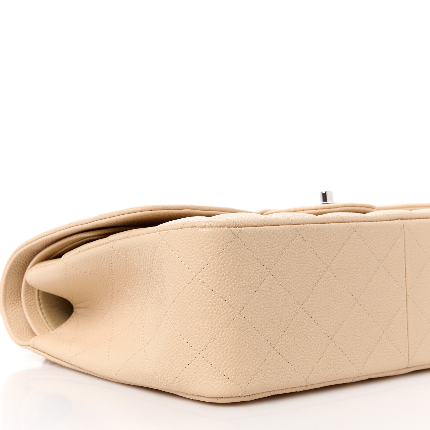 Chanel Caviar Quilted Jumbo Double Flap Beige Clair 10 of 12