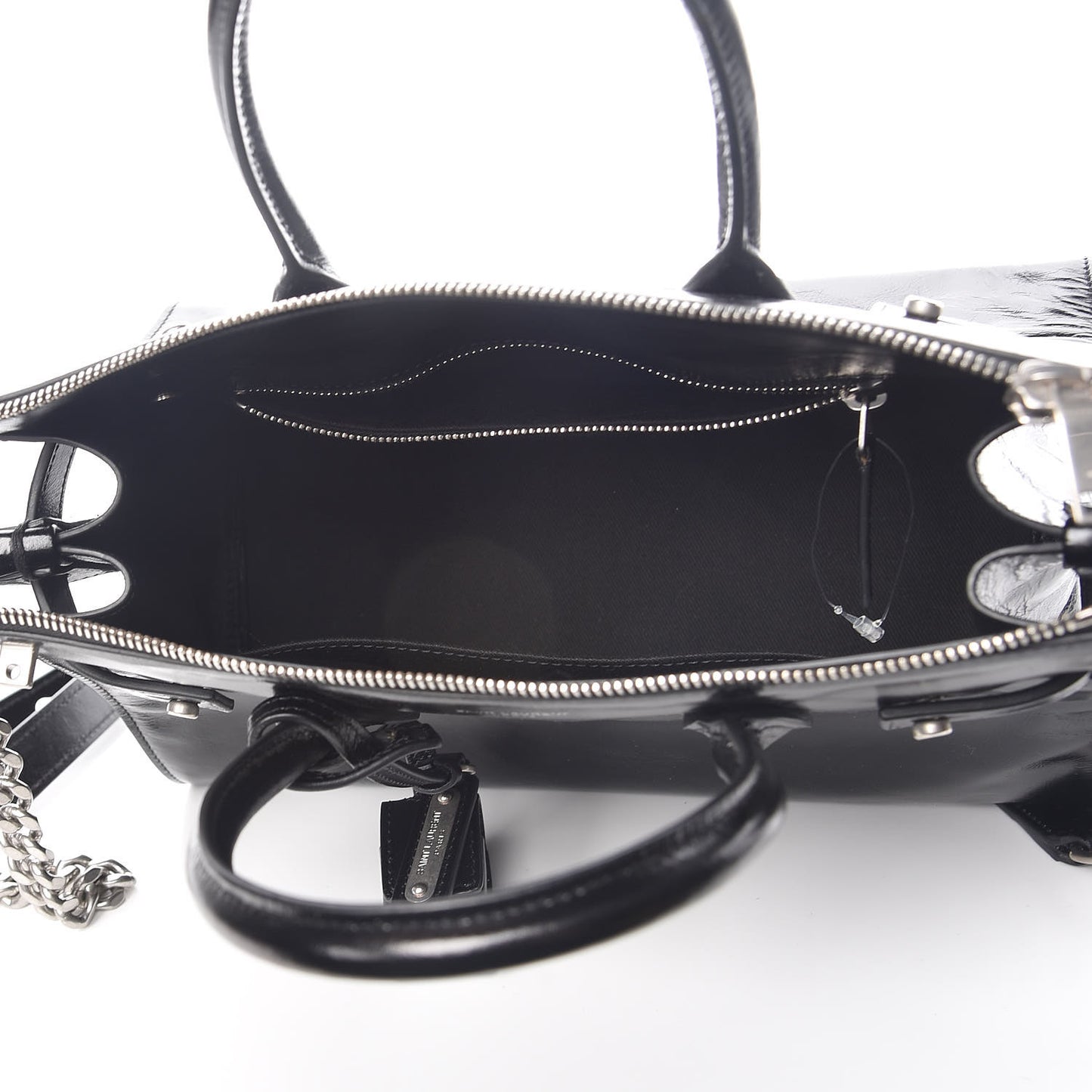 Glace Calfskin Baby Souple Sac De Jour Black
