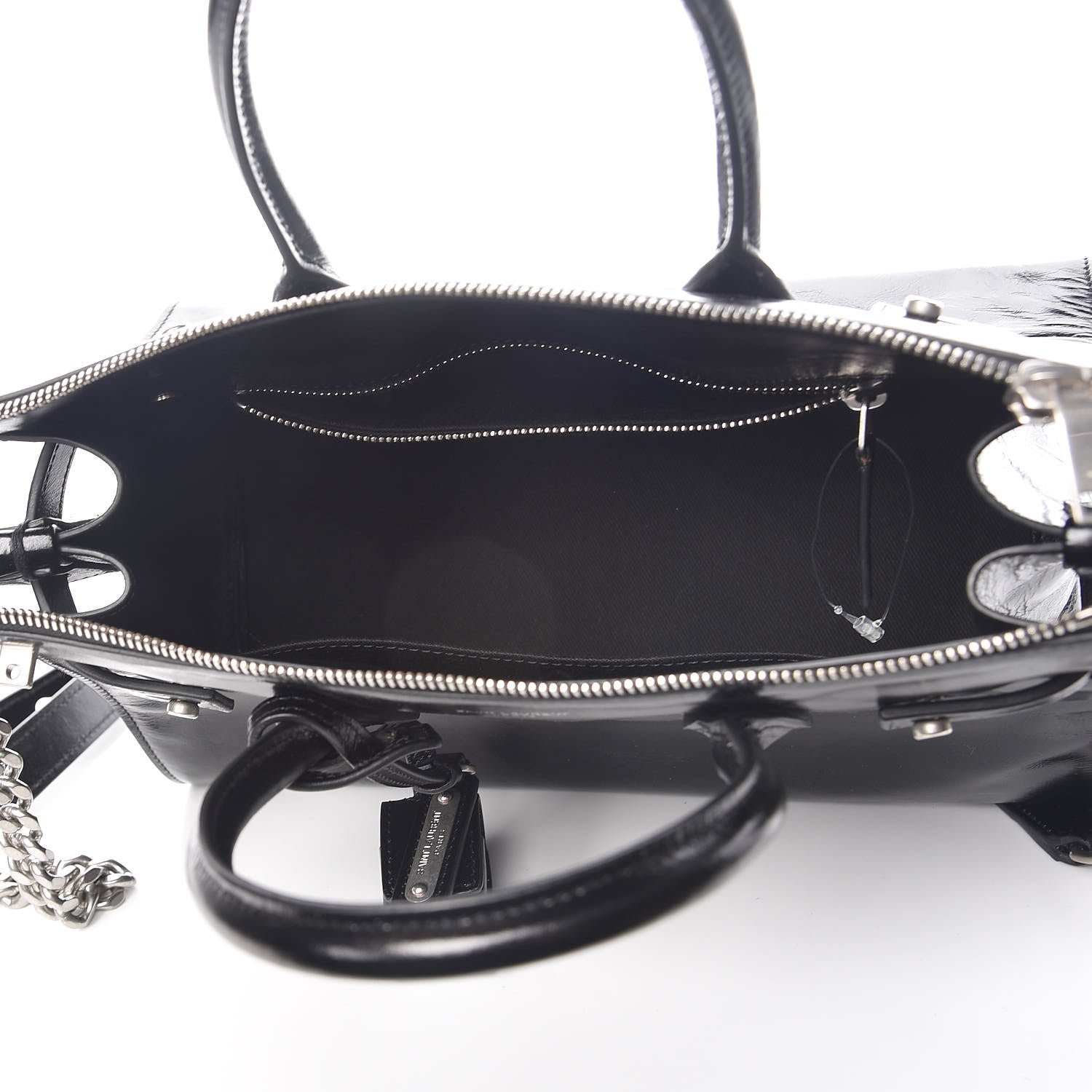 Saint Laurent Glace Calfskin Baby Souple Sac De Jour Black 5 of 10