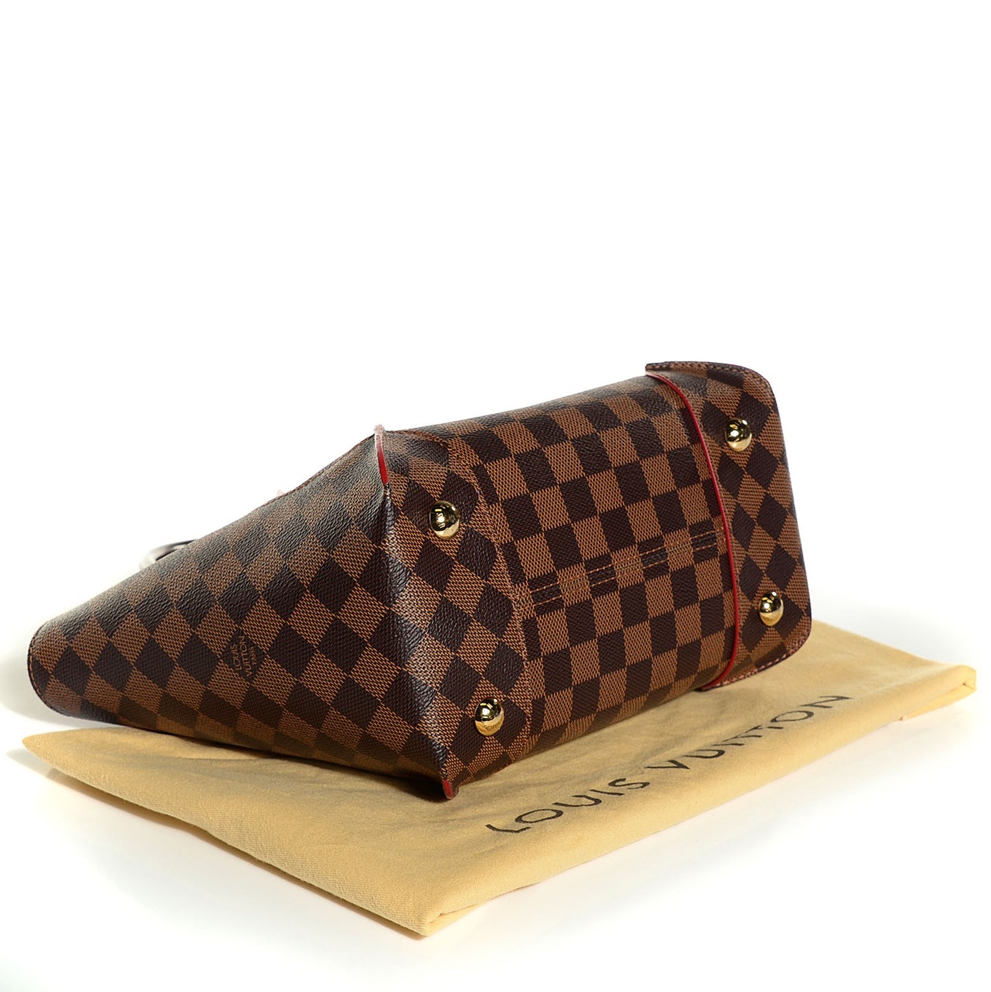 Damier Ebene Caissa Tote PM Cherry