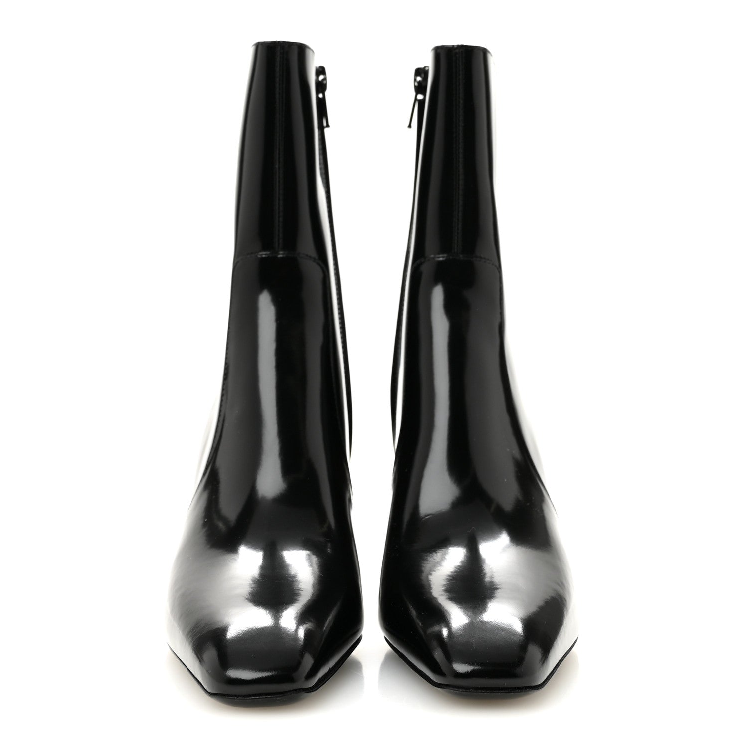 Saint Laurent Vitello Marilyn Betty 70 Ankle Zip Boots 35 Black 3 of 9
