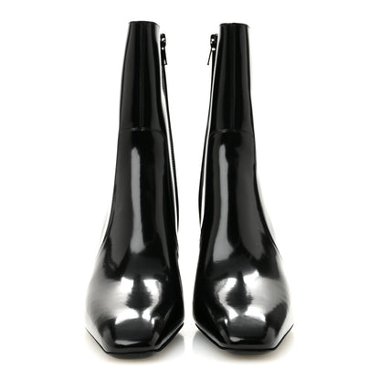 Saint Laurent Vitello Marilyn Betty 70 Ankle Zip Boots 35 Black 3 of 9