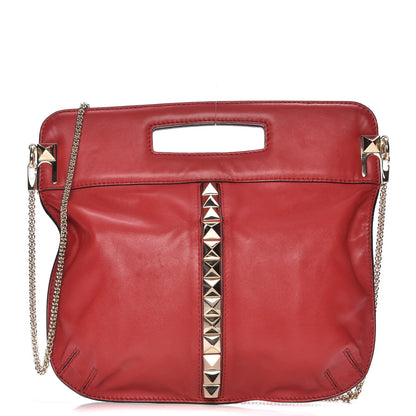 Valentino Garavani Nappa Va Va Voom Fold Over Chain Clutch Rosso Valentino 1 of 10