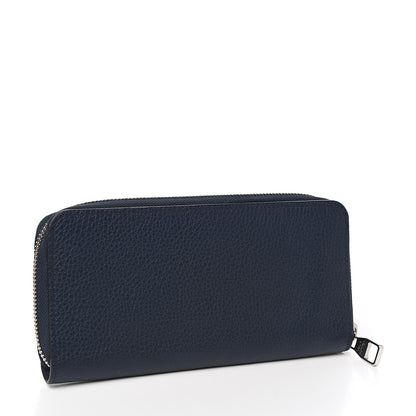 Louis Vuitton Taurillon Vertical Zippy Wallet Navy 2 of 7
